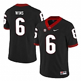 Georgia Bulldogs 6 Javon Wims Black Nike College Football Jersey Dzhi,baseball caps,new era cap wholesale,wholesale hats